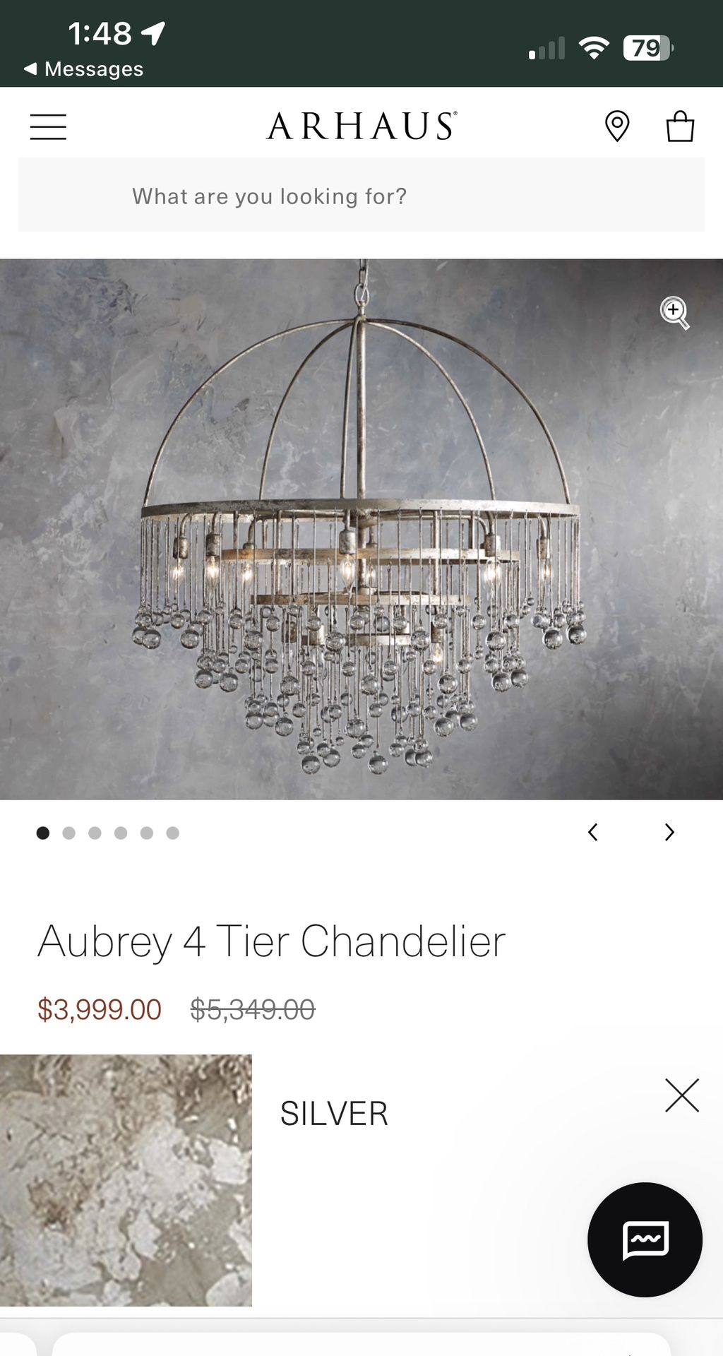 Arhaus Aubrey Chandelier