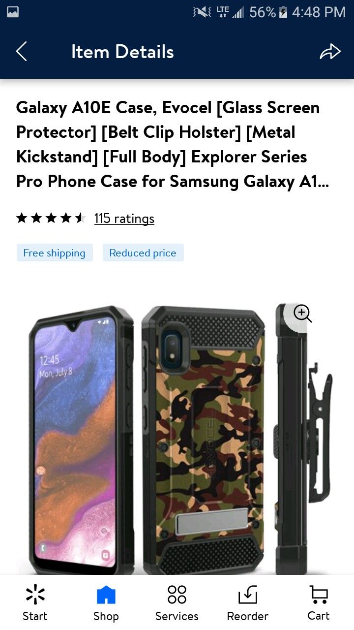 samsung a10e straightalk phone with construction case