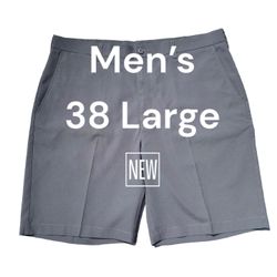 Men's PGA Champions Tour Golf 36 Large Shorts Chino Khakis Black Lightweight New