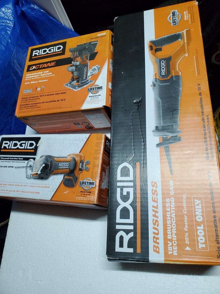 Ridgid 18 V Tools