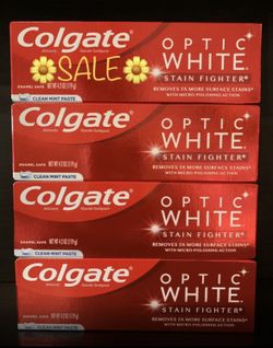 NOW $9.99 (PACK OF 4) COLGATE OPTIC WHITE TOOTHPASTE OR COLGATE TOOTHBRUSHES 