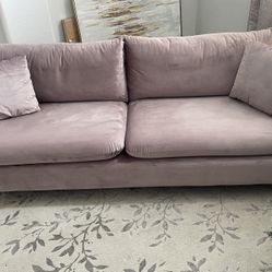 Blush Colored Loveseat $800