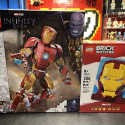 76206 Iron Man Figure & 40535 Iron Man  
