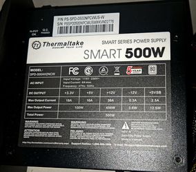 Thermaltake 500w Smart Series PSU