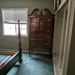 King Size Antique Rice Bedroom Set.
