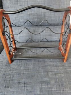 Portable 6 wine rack