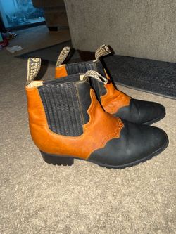Besserro two tone leather boots size 7 woman’s
