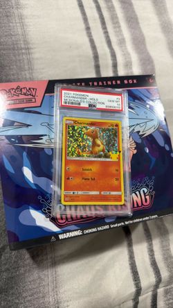Charmander PSA 10 chaos rising ETB