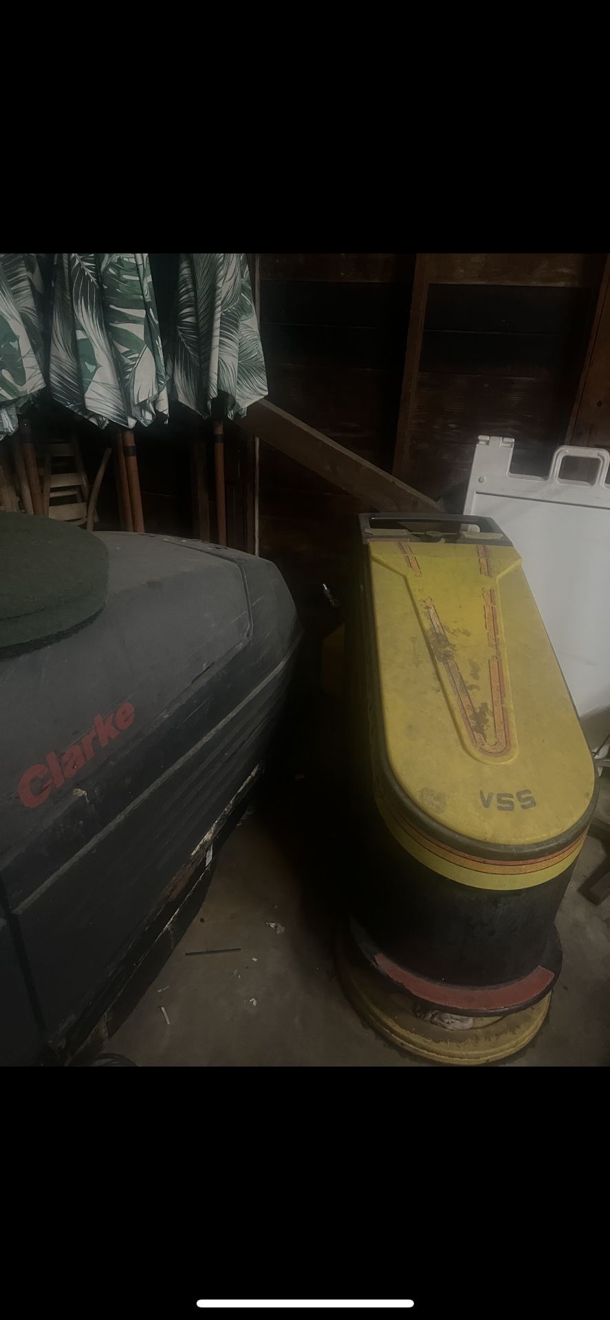 NSS Yellow Floor Scrubber