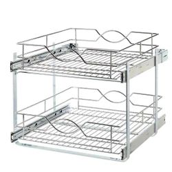 KITCHEN Home Decorators Collection
Double Tier Wire Pull-Out Basket
 New
Have 2 aection

20 in. Double Tier Wire Pull-Out Basket

