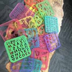 16-Piece Stencil Set with Carrying Case