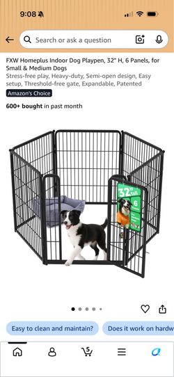 Indoor Dog Playpen (32” - panel)