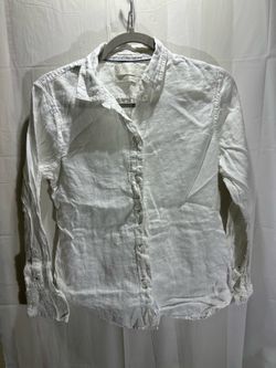 J Crew Baird McNutt Irish Linen Slim Fit White 2