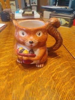 Ceramic Squirrel Novelty Mug