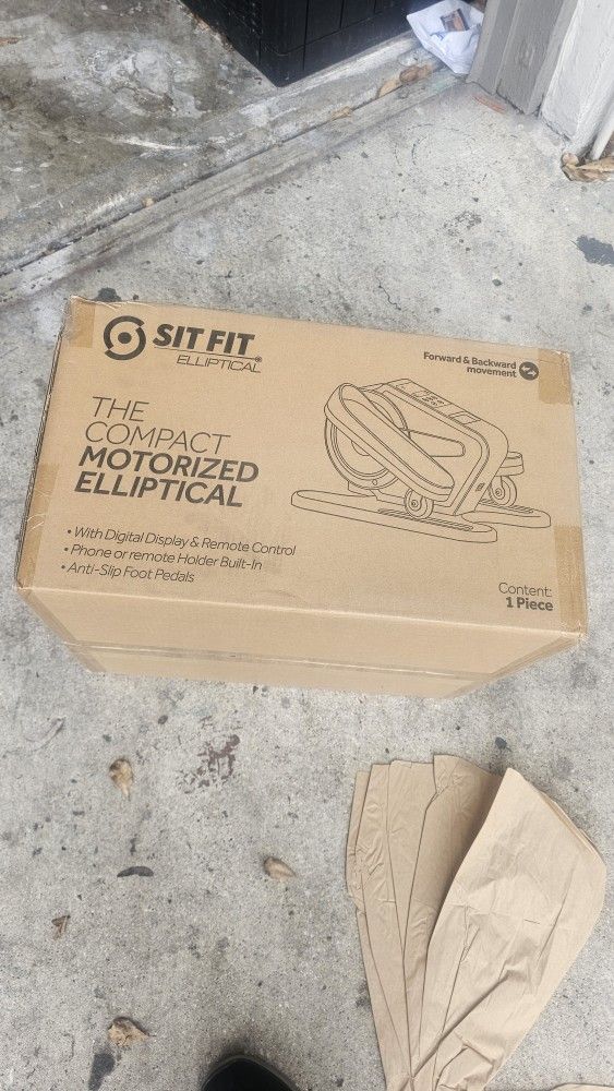 SITFIT SIT FIT ELLIPTICAL COMPACT MOTORIZED EXCERCISE MACHINE NEW IN THE BOX