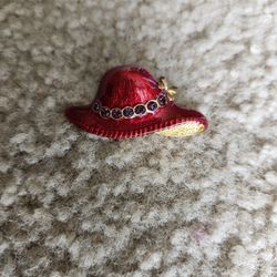 Red Hat Society Rhinestone Pin