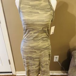 SO camouflage tank bodycon dress NWT