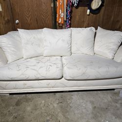 White Couch Very Comfy