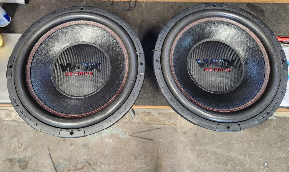 15" DB Drive WDX G2 DVC Subwoofers