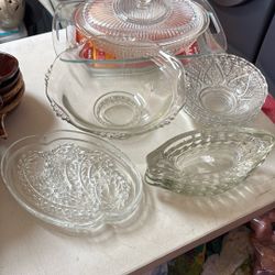 Glass Dishes 14 Pcs