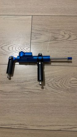 Motorcycle Steering Stabilizer Damper Blue