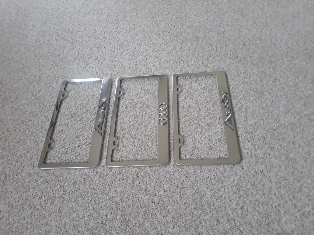 AUDI Quality Chrome Marker Plates