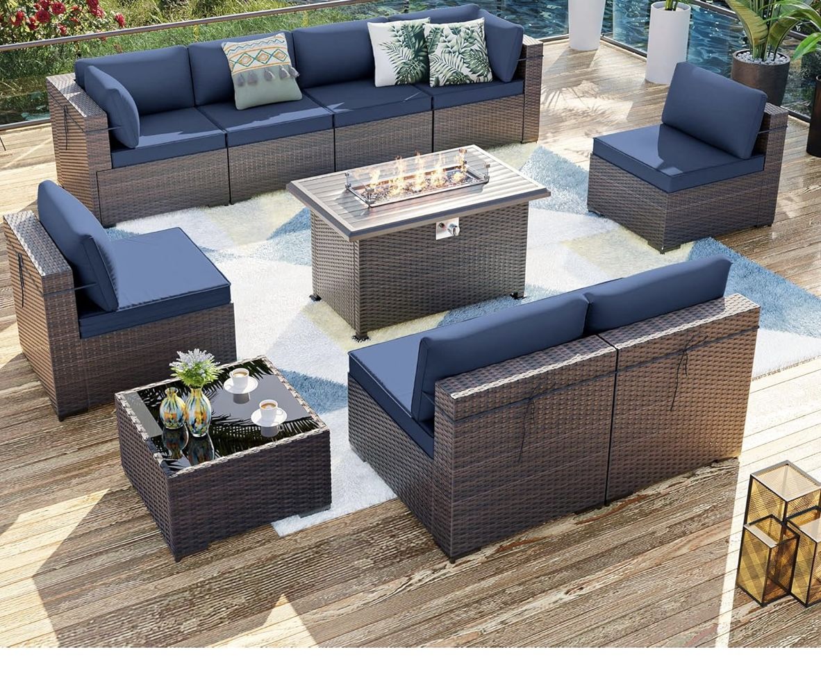 10 Pieces Patio Furniture Set