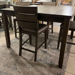 High Dining Table and Chairs
