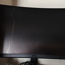 MSI Optix G27C5 27" Curved Gaming Monitor - FOR PARTS - Cracked LCD Panel