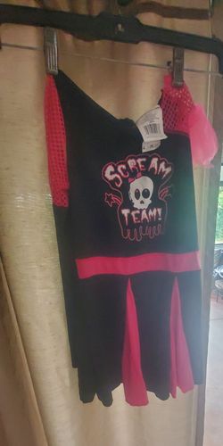 HALLOWEEN or dress-up "scream team" cheerleader dress size S 4/6