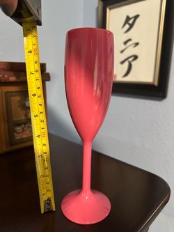 Pink Champagne Flute Glass 60