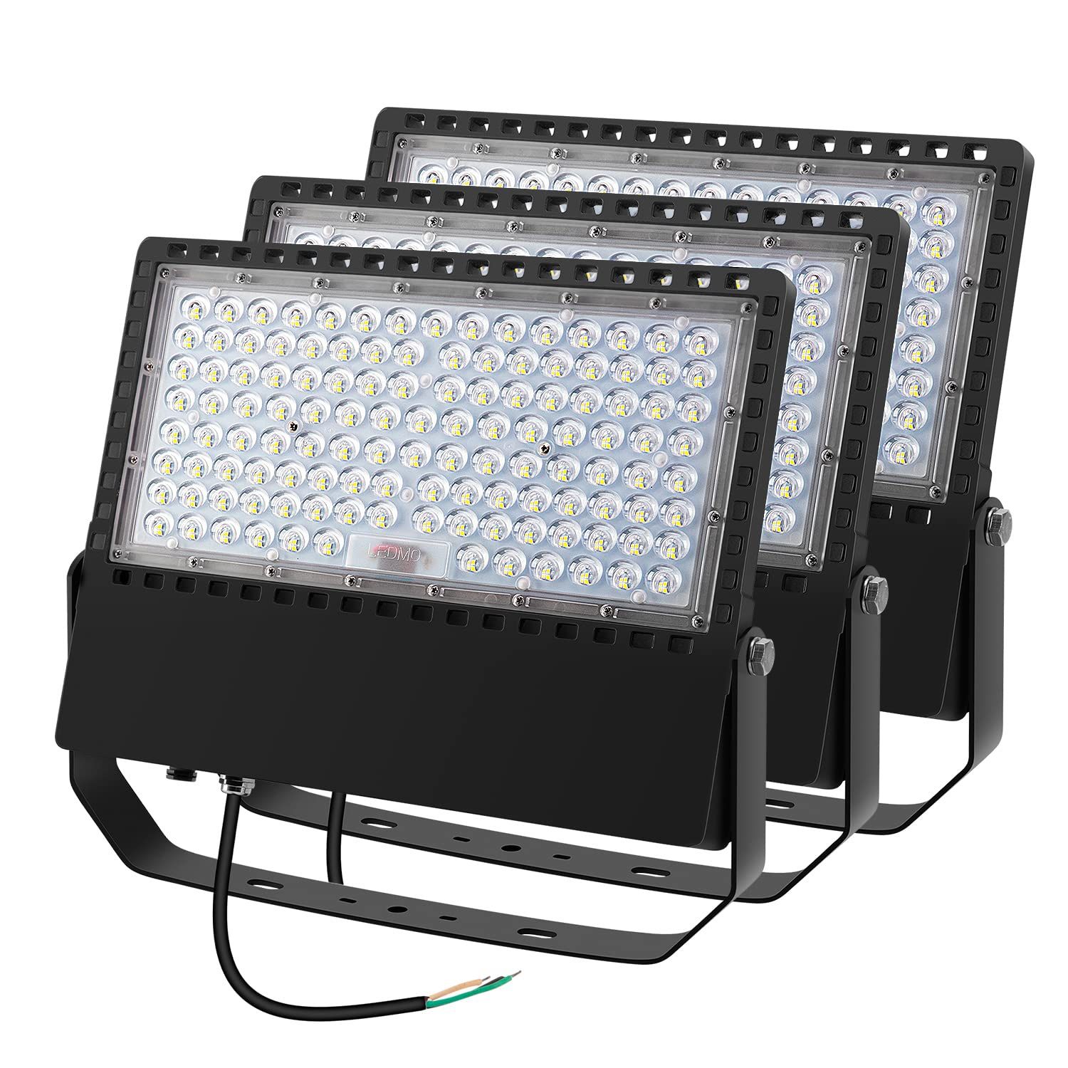 Juyace 36000LM LED Stadium Lights Outdoor 1500 Watt Equivalent Wider Lighting Angle Led Flood Light 100-277V 240W 5000K Daylight Commercial Arena Ligh
