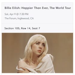 BILLIE EILISH TICKET