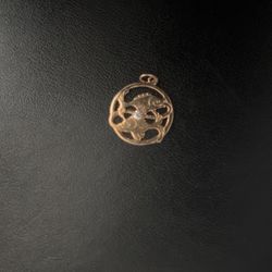 Gold Koi Fish. Pendant 