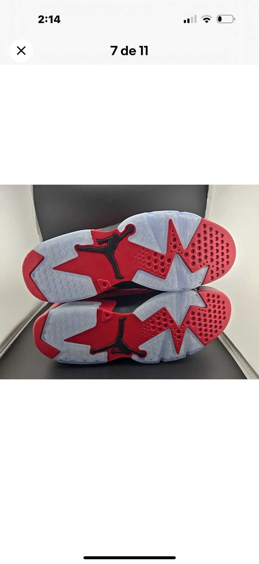 Jordan Air 6 Men's Sneakers Retro Sport Blue, Size 10,5