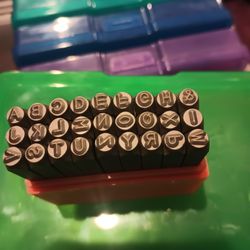 Metal Stamps And Metal Hammer Set