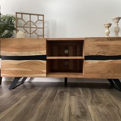 Solid Wood Irvin Media Console and TV Stand by OROA (Wayfair) over 50% off