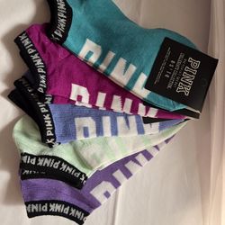 5 PAIR VICTORIA SECRET Pink Socks for Sale in Feura Bush, NY