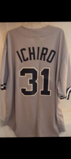 NEW YORK YANKEES ICHIRO SUZUKI #31 MVP MLB BASEBALL JERSEY XXL