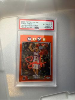 2008-2009 TOPPC CHROME #13 PSA 10 ORANGE REFRACTOR-ORANGE AUTO