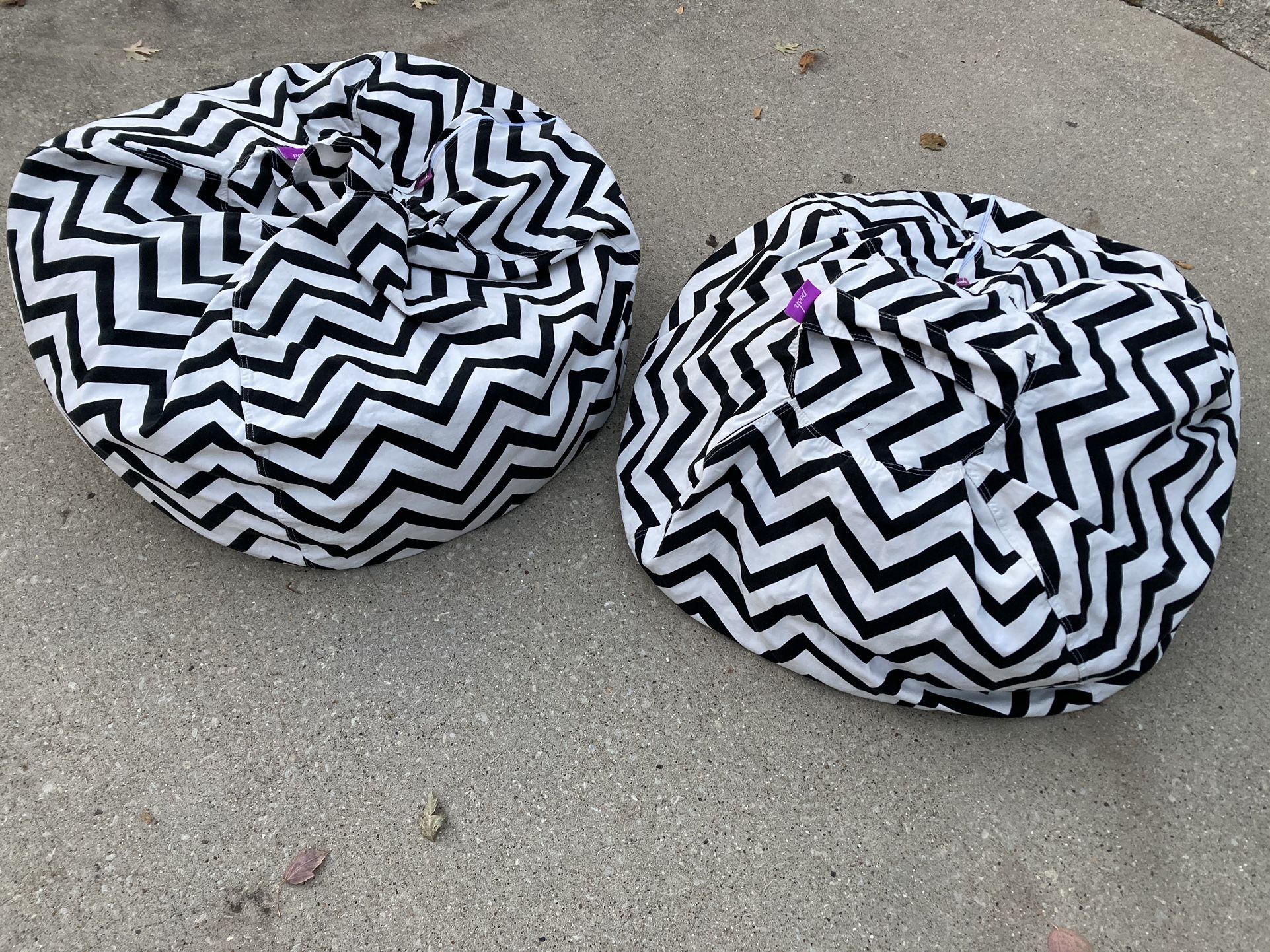 Two large beanbags