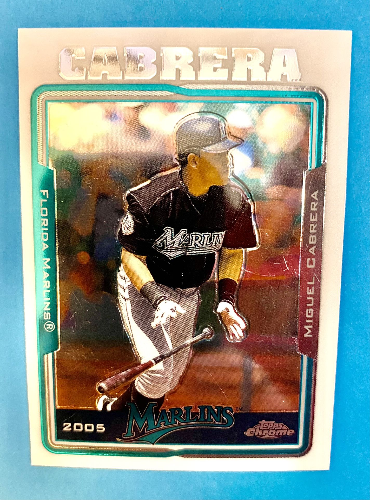 Miguel Cabrera 2005 Topps Chrome Card