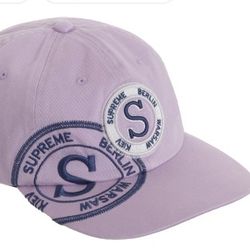 Supreme " Stamp 6-Panel " Strap Back Light Purple 