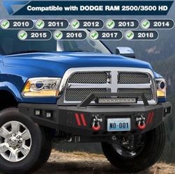 Pofenze Front Bumper w/ Winch Plate &LED Lights For 2010- 2018 Dodge Ram 2(contact info removed)HD Brand New still in the box E386