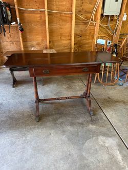 Vintage Mahogany Drop-Leaf Writing Desk / Table