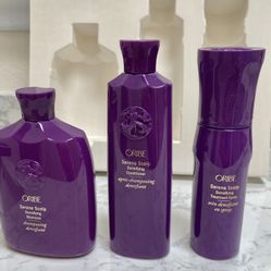 ORIBE Serene Scalp Densifying Shampoo, Conditioner, & Treatment Spray 