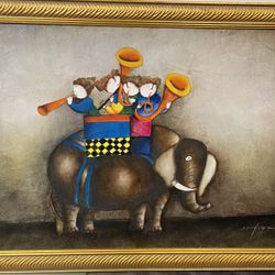 Joyce Roybal XL Large Antique painting not free