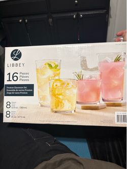 Libbey 16piece set glassware