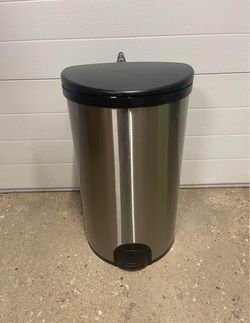 Tall trash can