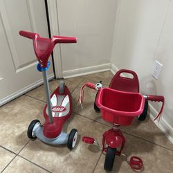 Radio Flyers  Scooter And Tricycle